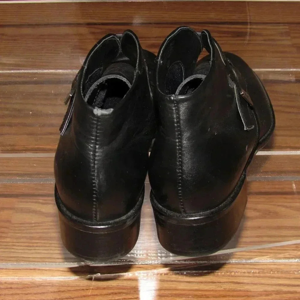 ETIENNE AIGNER Show-Time Leather Ankle Booties 7.5 - Picture 6 of 7